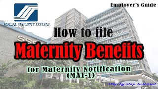 Paano magfile ng SSS MAT1  Maternity Notification  Expanded Maternity Leave Law  Updated MAT1 [upl. by Najtsirk846]