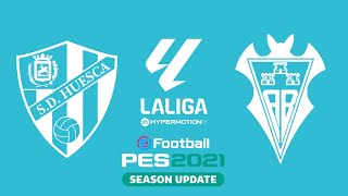 SD HUESCA VS ALBACETE BP  LALIGA HYPERMOTION  PES 20212025 J9 [upl. by Asilam]