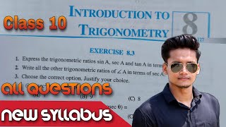 Ex 83 Class 10  Introduction to Trigonometry  Class 10 NCERT  Ex 83 CBSE Rajmith study [upl. by Freddi]