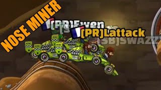 Lattack VS SWAZZY AWESOME RACE Weeckly Challenge  Hill Climb Racing 2 [upl. by Zamir]