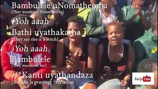 Bambulele uNomathemba  LYRICS amp TRANSLATIONS  Learn Gwijo [upl. by Anesor]