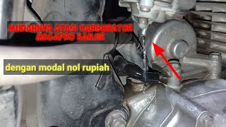 cara mudah atasi karburator mega pro banjir imammotor7140 [upl. by Moritz]