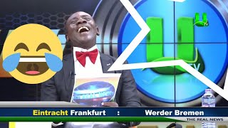 Akrobeto Laughing while reading out the football match schedule [upl. by Lihka770]