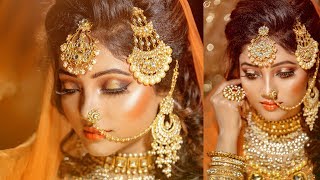 Arabic Bridal Makeover  Makeup Artist Jyoti Shaw  Photographer LOukik Das [upl. by Ojeibbob]