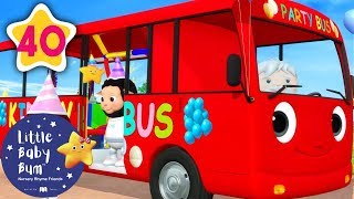 Party Bus  Party on The Bus More Nursery Rhymes amp Kids Songs  Learn with Little Baby Bum [upl. by Tnahs]