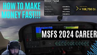 Make Money FAST In MSFS 2024 Career Mode  msfs2024 flightsim careermode [upl. by Adalai856]