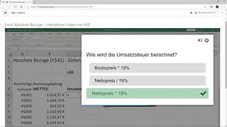 Moodle H5P Teil 1  Interaktive Videos am Beispiel Excel [upl. by Neetsirk]