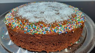 Torta de Chocolate en solo en 10 minutos facilisimo [upl. by Weber]