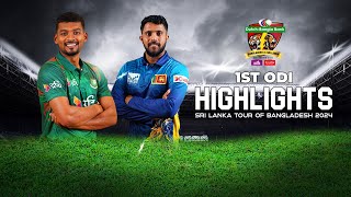 Bangladesh vs Sri Lanka Highlights  1st ODI  Sri Lanka tour of Bangladesh 2024 [upl. by Ayekam]