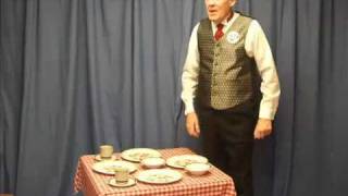 David Ginn Magic 15 Table Cloth Stunt [upl. by Ahsenac]