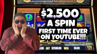 2500SPIN HIGH LIMIT DRAGON CASH SLOTS COLOSSAL BET FIRST TIME IN YOUTUBE HISTORY HARD ROCK FL [upl. by Mizuki]