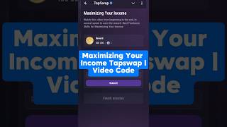 Maximizing Your Income Tapswap Code  Tapswap Code Maximizing Your Income tapswap crypto code [upl. by Ewold]