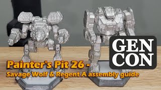 Painters Pit 26  Savage Wolf amp Regent A  gencon battletech [upl. by Lenaj]