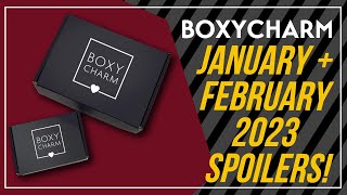 BOXYCHARM JANUARY amp FEBRUARY 2023 SPOILERS  BASE PREMIUM BOX CHOICE VARIATIONS amp SNEAK PEEKS [upl. by Lj235]