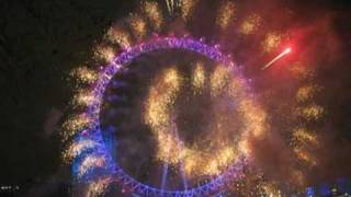 NYE London 20092010  London Eye NEW YEARS EVE Neujahr  Part II [upl. by Cesya192]