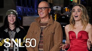 Michael Keaton and Billie Eilish Get a Beetlejuice Scare From Chloe Fineman  SNL [upl. by Dustan]