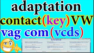 vcds key remote adaptation for VW cars adaptation de contact vw avec vag com  mecanour [upl. by Vharat]