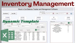 Inventory Management Template in Excel VBA  Free Download [upl. by Rena431]