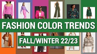 Fashion Color Trends Fall 2022 Winter 2023  Pantone Colors Of The Season [upl. by Brooks]