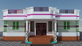 4 bedroom house design 1600 square feet [upl. by Jezabel]