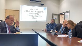 CRISTIAN ALVAREZ CUESTIONA LA FALTA DE MEDICAMENTOS EN EL IGSS GUATEMALA [upl. by Thorn647]