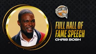 Chris Bosh  Hall of Fame Enshrinement Speech [upl. by Eisaj819]