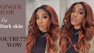 The perfect Ginger Hair for brown skin Outre Selene Wig [upl. by Shear518]