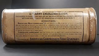 1906 US Army Emergency Ration Preserved Survival Food Testing 24 Hour MRE Review [upl. by Vadnee]