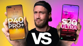 Huawei P40 Pro Plus vs Samsung Galaxy S20 Ultra  VERSUS [upl. by Kcirdec]