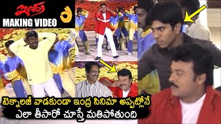 Indra Movie Making Video  Megastar Chiranjeevi  Ram Charan  Indra 4K Re Release  News Buzz [upl. by Aklim]