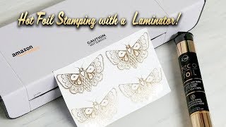 EASY Diy Hot Foil Stamping with a Laminator and Laser Printer [upl. by Notlad73]