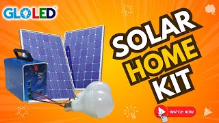 quotTransform Your Home with GLOLED Solar Home Kit Clean Energy Made Easyquot [upl. by Atirma]