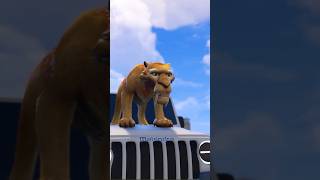 GTA 5  Lion 🦁 help Goku 😱  shorts shortsfeed cartoon shortsviral gta5 trending short [upl. by Linet776]