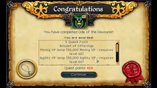 Rs3 Quest Ode of the Devourer [upl. by Earased]