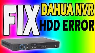 How to Fix Hard Drive Error in NVR DVR HDD Error [upl. by Codi]