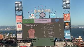 San Francisco Giants vs Chicago White Sox Starting Lineups Oracle Park 81924 [upl. by Durtschi]