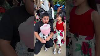 Cotton candy prank on dad 😱🤣👧🏻❤️🥰✅🌈🚀 [upl. by Lirret]