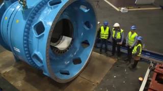 WindEnergy Hamburg 2016  World’s biggest wind turbine gearbox [upl. by Epuladaugairam]