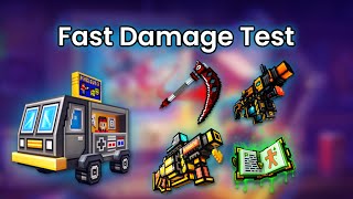 Traders Van  Fast Damage Test  Pixel Gun 3D [upl. by Eiramalegna]