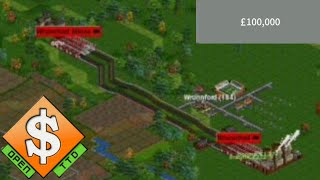 OpenTTD My best way to make money at the start [upl. by Nedyah]