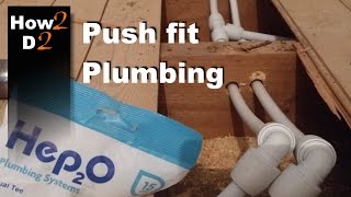 Push fit plumbing How to install connect plastic water pipes in a bathroom [upl. by Adamis14]