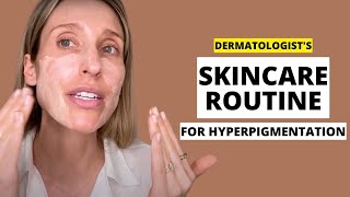 Hyperpigmentation Morning Skincare Routine with Hydroquinone  Dr Sam Ellis [upl. by Nilcaj626]