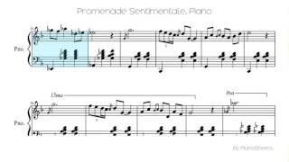 Promenade Sentimentale Piano Solo [upl. by Ahsirek]