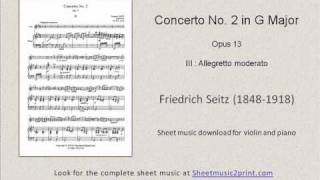 Seitz  Concerto No 2 in G Major Op 13 III  Allegretto moderato [upl. by Kosel]