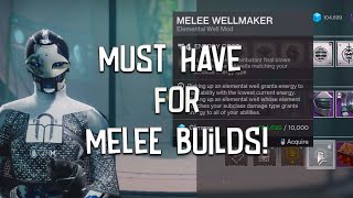 Destiny 2  GET THIS MOD RIGHT NOWMELEE WELLMAKER [upl. by Jaclyn]