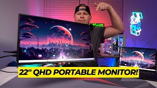 UPERFECT 22inch QHD Portable Monitor Review [upl. by Nnayllas]