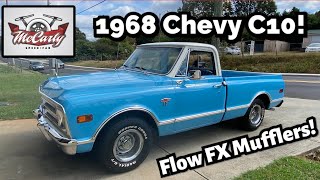 1968 CHEVY C10 Flowmaster FlowFX mufflers [upl. by Eenerb195]