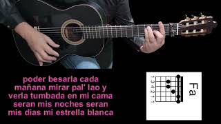 MI ESTRELLA BLANCA Fondo Flamenco KaraokeAcordes COMPLETA Guitarras y rítmica Jerónimo de Carmen [upl. by Aniras]