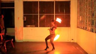 Fire Dancing Basic Practice [upl. by Kenrick705]