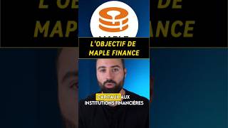 Lobjectif de Maple finance MPL crypto cryptocurrency rwa bitcoin mpl btc eth [upl. by Nylhtiak]